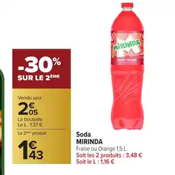 Carrefour MIRINDA Soda offre