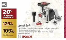 Carrefour BOSCH Hachoir à viande offre