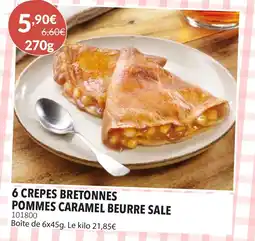 Gel 2000 6 crepes bretonnes pommes caramel beurre sale offre