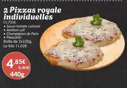 Gel 2000 2 Pizzas royale individuelles offre
