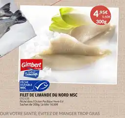 Gel 2000 Filet de limande du nord msc offre