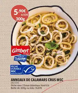 Gel 2000 Anneaux de calamars crus msc offre