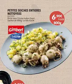 Gel 2000 Petites seiches entieres nettoyees offre