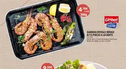 Gel 2000 Gambas royale rouge 8/12 pieces a la boite offre