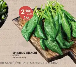 Gel 2000 Epinards branche offre