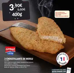 Gel 2000 3 croustillants de merlu offre