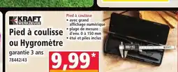 Norma KRAFT Pied à coulisse ou Hygromètre offre