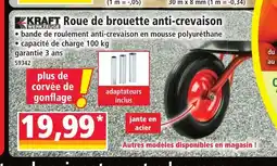 Norma KRAFT Roue de brouette anti-crevaison offre