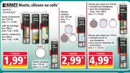 Norma KRAFT Mastic, silicone ou colle offre