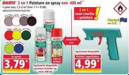 Norma BAUFIX 2 en 1 Peinture en spray offre