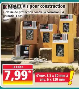 Norma KRAFT Vis pour construction offre