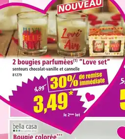 Norma 2 bougies parfumées Love set offre