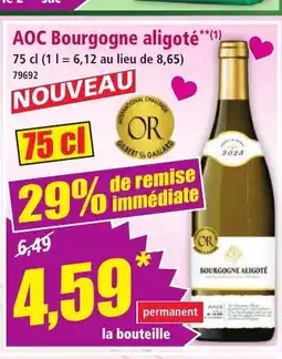 Norma AOC Bourgogne aligoté offre