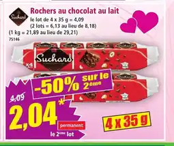 Norma SUCHARD Rochers au chocolat au lait offre