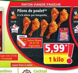 Norma Pilons de poulet offre