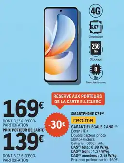 E.Leclerc Smartphone c71 realme offre