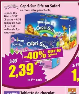 Norma CAPRI-SUN Elfe ou Safari offre