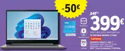 E.Leclerc Pc portable ideapad 3 171au7 lenovo offre