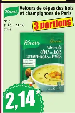 Norma KNORR Velours de cèpes des bois et champignons de Paris offre