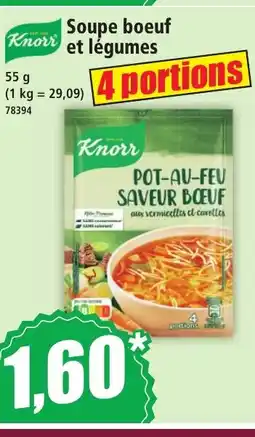 Norma KNORR Soupe boeuf et légumes offre