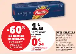 Hyper U Pates barilla offre