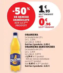 Hyper U Orangina offre