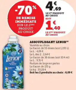 Hyper U Assouplissant lenor offre