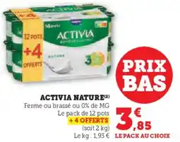 Hyper U Activia nature offre