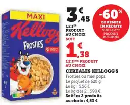 Hyper U Cereales kellogg's offre