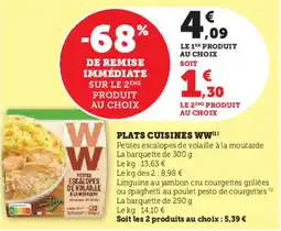 Hyper U Plats cuisines ww offre