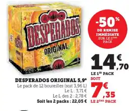 Hyper U Desperados original 5,9° offre