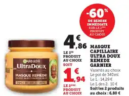 Hyper U Capillaire ultra doux remede garnier offre