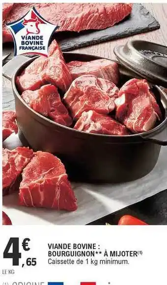 Viande Bovine : Bourguignon à Mijoter