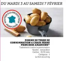 Hyper U Pomme de terre de consommation a chair ferme princesse amandine offre