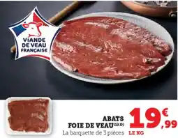 Hyper U Abats foie de veau offre