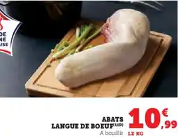 Hyper U Abats langue de boeuf offre