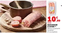 Hyper U Saucisson a cuire offre