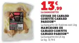 Hyper U Cuisse de canard confite canard passion offre