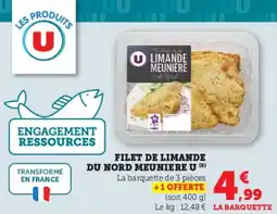 Hyper U Filet de limande du nord meuniere u offre