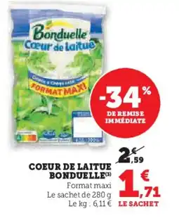 Hyper U Coeur de laitue bonduelle offre