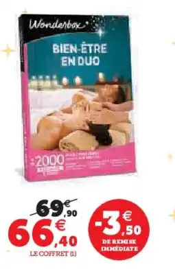 Hyper U Wonderbox bien-être en duo offre