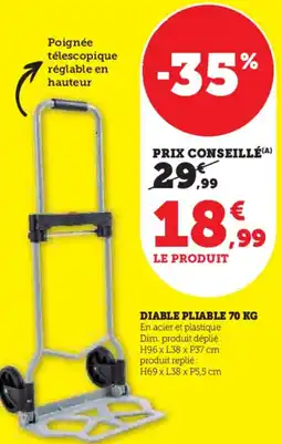 Hyper U Diable pliable offre