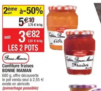 Cora x Carrefour Confiture fraises offre