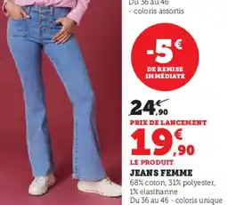 Hyper U Jeans femme offre