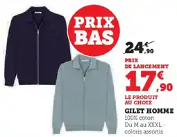 Hyper U Gilet homme offre