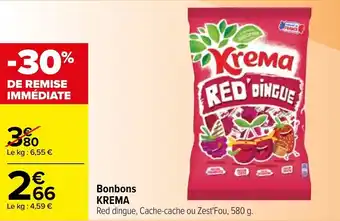 Carrefour Bonbons KREMA offre