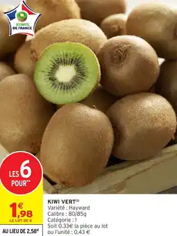 Intermarché Express Kiwi vert offre