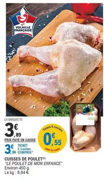 E.Leclerc Cuisses De Poulet offre
