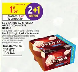 Intermarché Express Le viennois au chocolat offre découverte nestlé offre