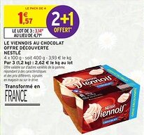 Intermarché Express Le viennois au chocolat offre découverte nestlé offre